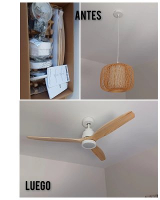 ELECTRICISTA INSTALADOR DE VENTILADORES DE TECHO