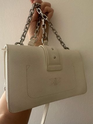 Borsa Pinko Love Bag Icon Pelle Bianca