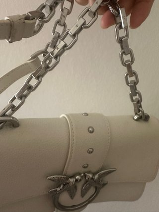 Borsa Pinko Love Bag Icon Pelle Bianca