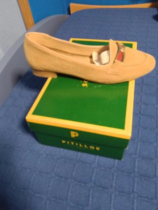 Zapatos Pitillos Mujer Beige