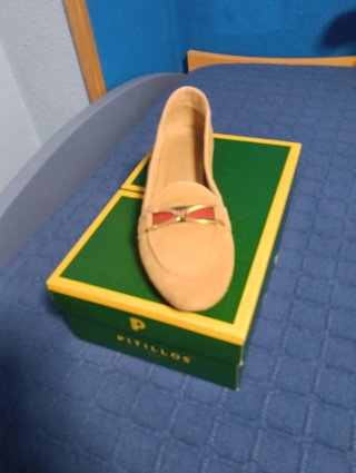 Zapatos Pitillos Mujer Beige