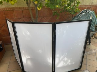 Cabina DJ Vonyx Plegable Paneles Blancos