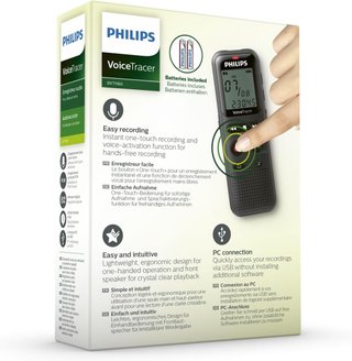 Philips VoiceTracer 1160 grabadora voz 8GB