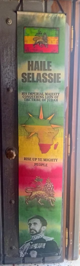Tapiz Pared Haile Selassie Rastafari Reggae Rasta
