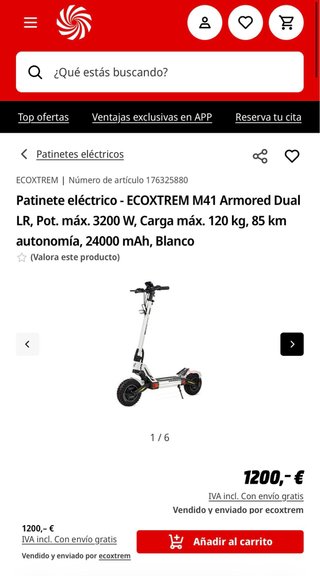 Patinete Eléctrico ECOXTREM M41 Armored Dual