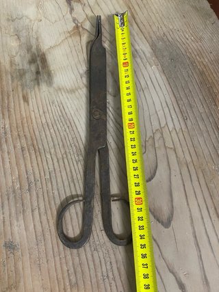 Tijeras antiguas de hierro forjado