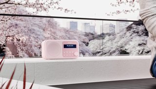 Sharp radio digital portátil bluetooth rosa