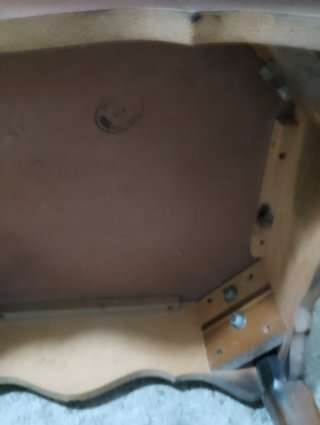 Mesa baja estilo isabelino madera