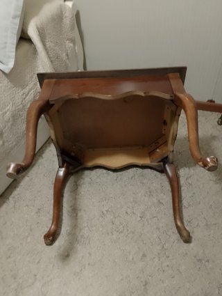 Mesa baja estilo isabelino madera