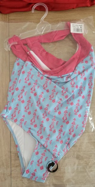 Bañador Niña Dadati talla 10 años Azul y Rosa