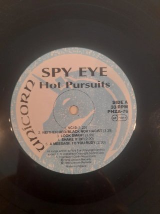 Spy Eye - Hot Pursuits LP Vinilo 1990