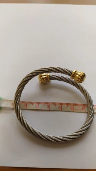 Pulsera Torque Acero 2 Tonos
