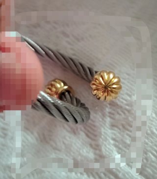 Pulsera Torque Acero 2 Tonos