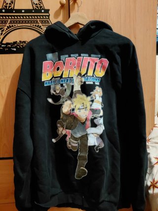 Sudadera Boruto Naruto Bershka Talla M