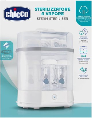 Sterilizzatore a vapore Chicco per biberon sicuro