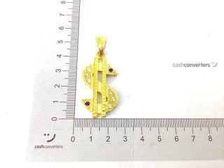 colgante oro 18k con circonita