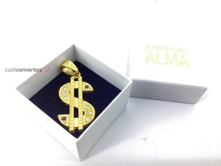 colgante oro 18k con circonita
