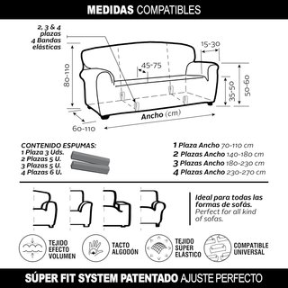 Funda sofá ajustable super elástica beige