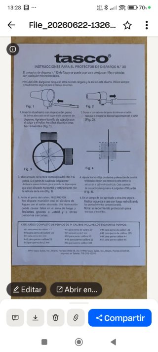 Colimador Tasco