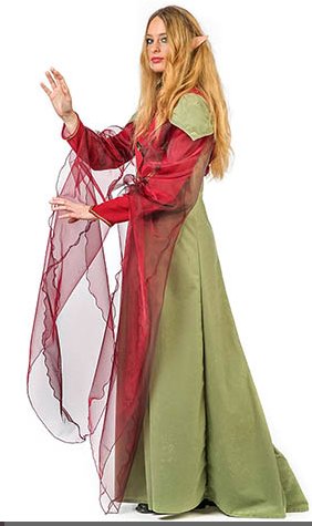 VESTIDO DRUIDESA MEDIEVAL EVELINE TALLAS M/L
