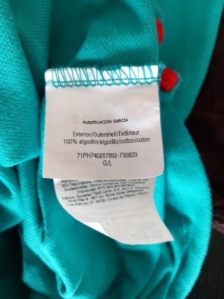 Polo Purificación García Turquesa Talla L