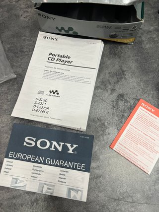 Sony Walkman D-E220 Original Completo Caja Discman