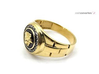 anillo oro 18k con piedra con circonita