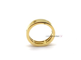 alianza oro 18k con piedra con circonita