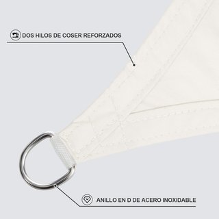 Sunnylaxx toldo vela sombra impermeable 3x4m