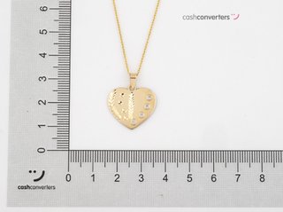 cadena oro 18k con piedra con circonita 23cm