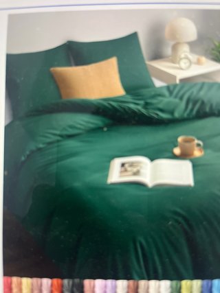 Funda nórdica verde 220x240cm terciopelo