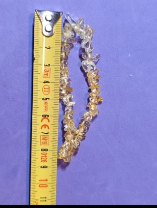 Pulsera elástica acrílico amarillo