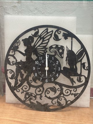 Reloj de pared decorativo hadas y setas