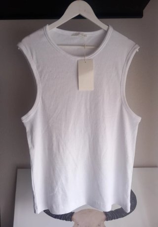 Top Tank de Canalé Zara Blanco Puro T- L