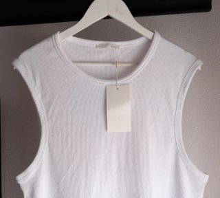 Top Tank de Canalé Zara Blanco Puro T- L