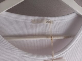 Top Tank de Canalé Zara Blanco Puro T- L