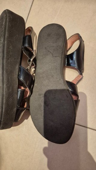 Sandalias Wonders Mujer Negras