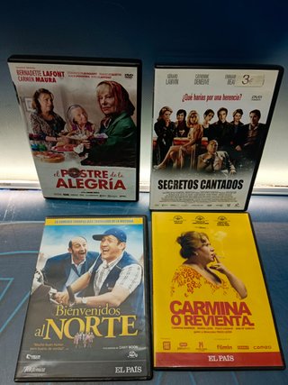 Lote 7 DVDs Comedias (Amigos, Spanglish, etc.)