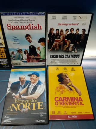 Lote 7 DVDs Comedias (Amigos, Spanglish, etc.)