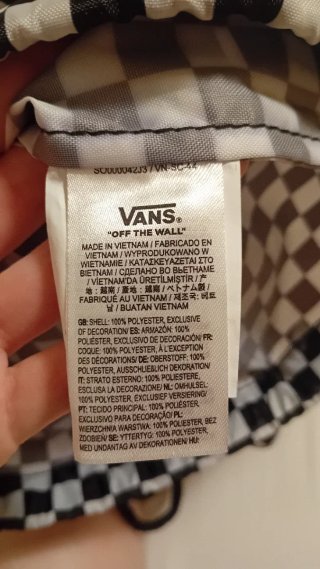 Mochila Saco Cuadros Vans
