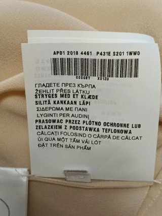 Prada Top Tirantes Beige. Seda
