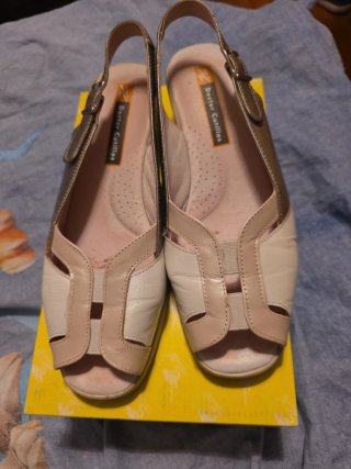 Zapatos Doctor Cutillas Mujer Beige/Blanco