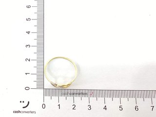 anillo oro 18k con circonita t. 22 (19,74 mm)