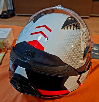 Casco LS2 Valiant II + Intercom Sena SMH5