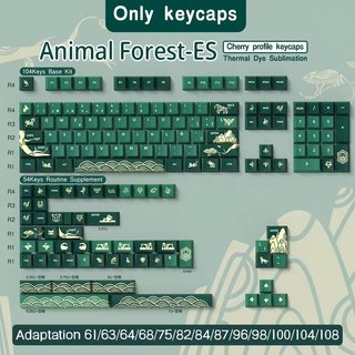 Keycaps Animal Forest ES Cherry Perfil Español