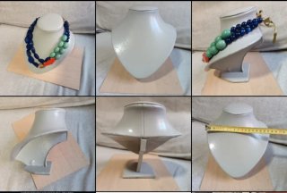 Pack 3 expositores para collares grandes