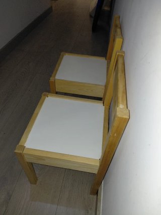 Pack 2 Sillas Infantiles Ikea Latt Madera