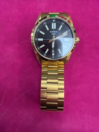 Reloj Pulsera Caballero Casio Wr Dorado