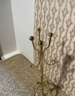 Appendiabiti oro per casa delle bambole