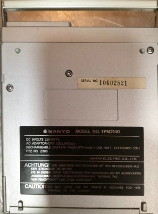 Sanyo TPM-2140 TV portátil + Radio + Reloj